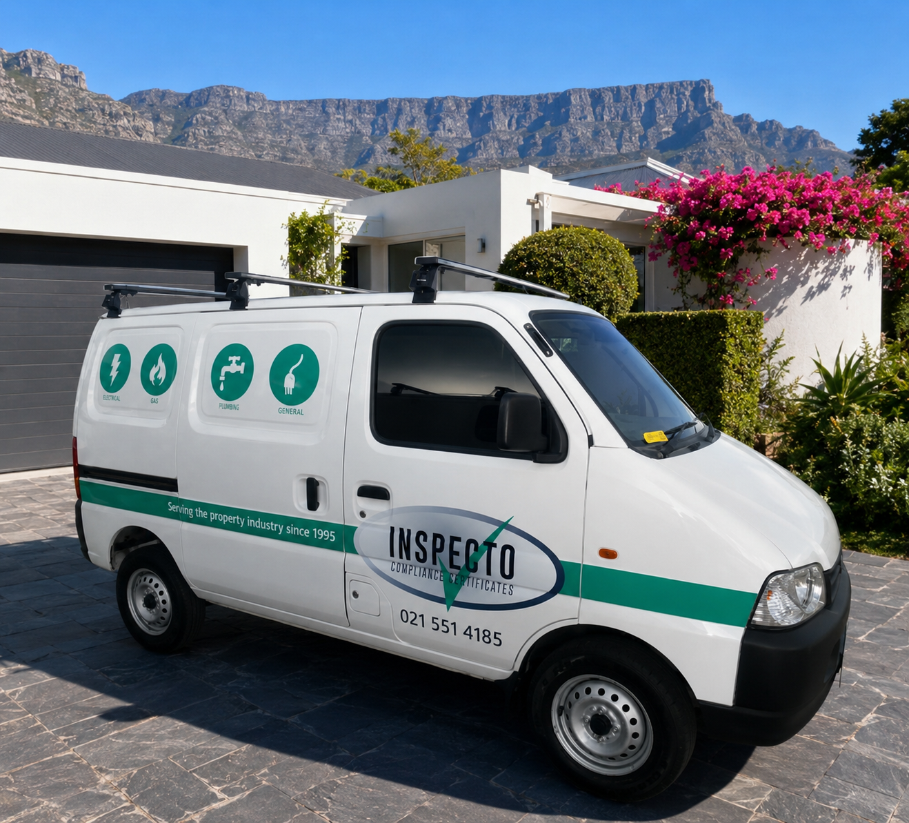 Inspecto Fleet vehicle wrap restaged portfolio piece.