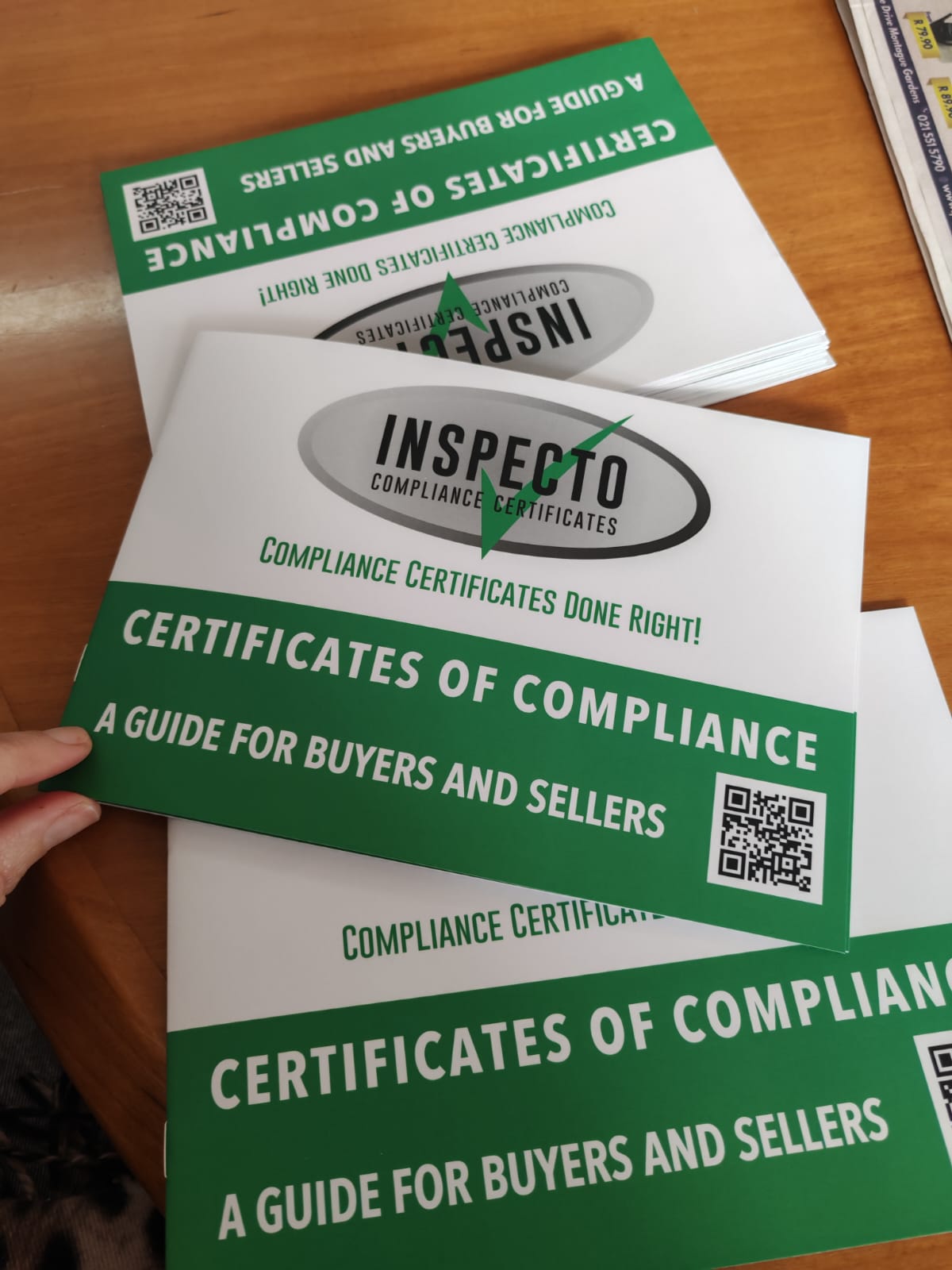 Inspecto — Certificates of Compliance — buyer/seller guide