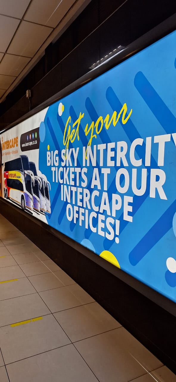 Intercape — Big Sky station signage