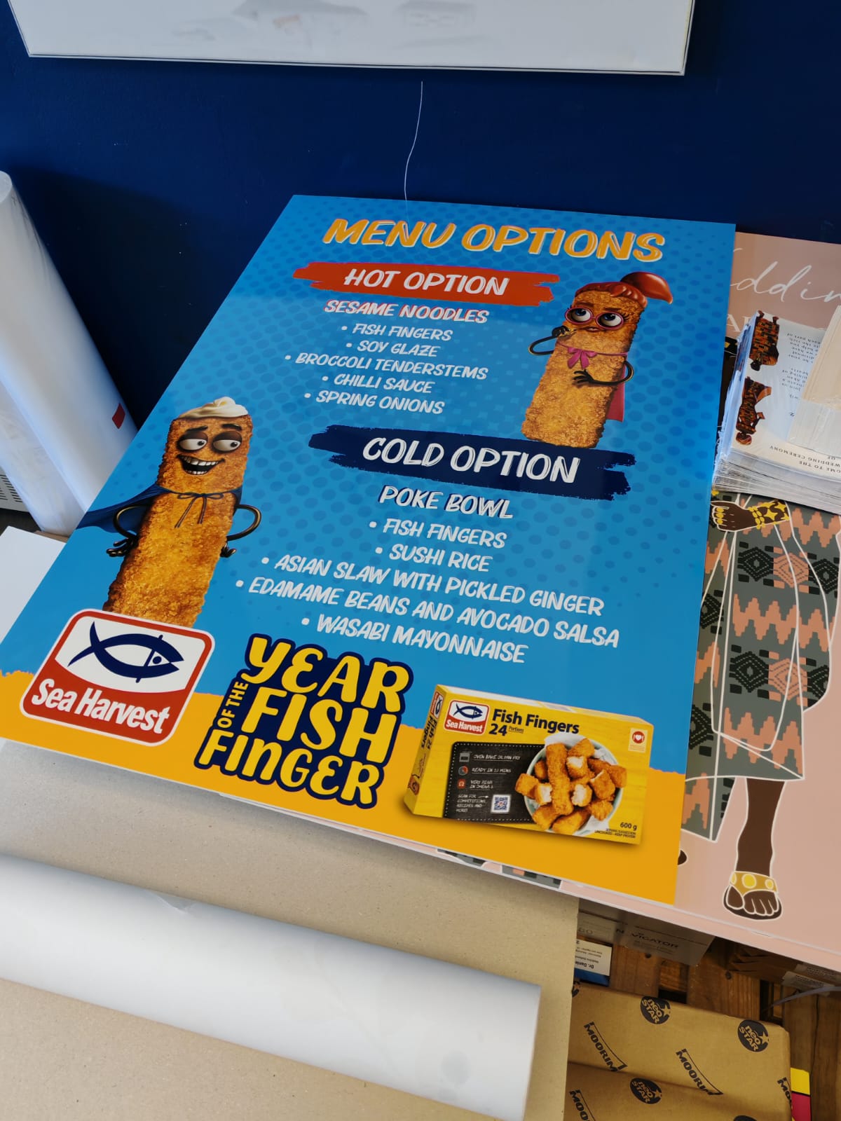 Sea Harvest — Year of the Fish Finger — in-store poster