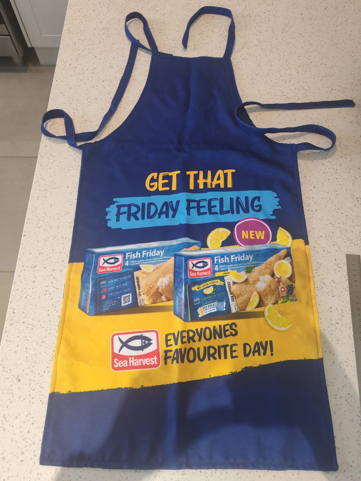 Sea Harvest — Fish Friday — branded apron