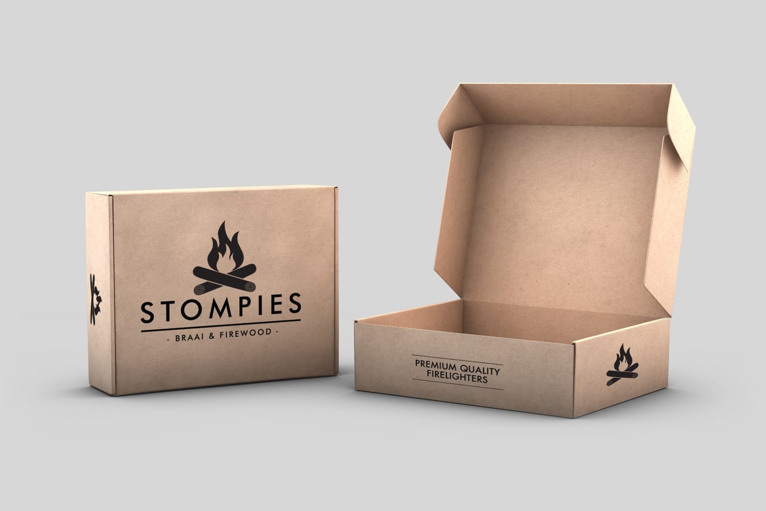 Stompies Braai & Firewood — Kraft firewood mailer